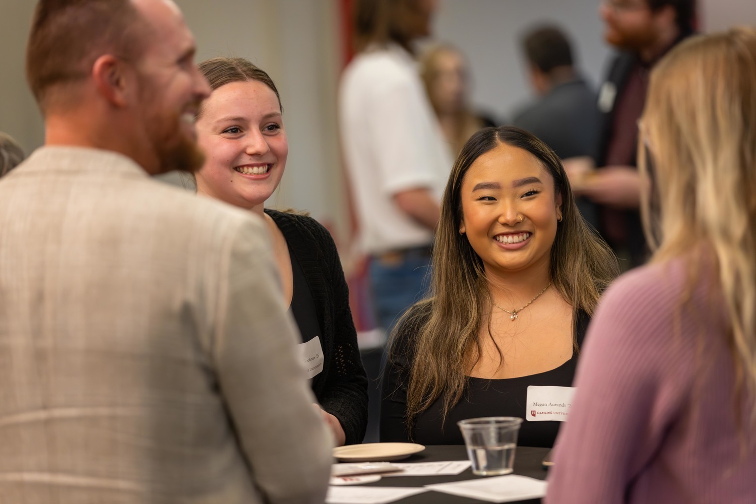 Alumni and student networking event